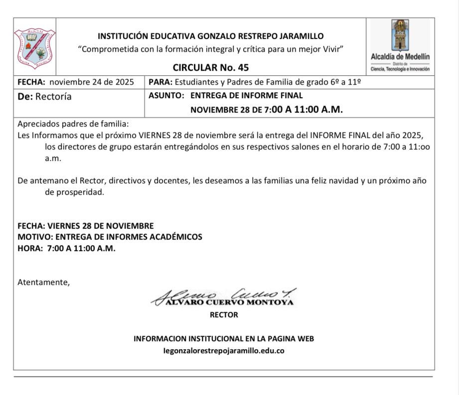 Entrega Informe FINAL 28 nov